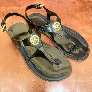 Michael Kors Lillie Jelly Thong Slingback Sandals Size 7